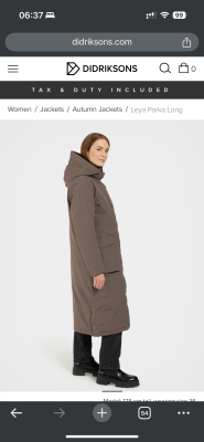 Tuotetta Didriksons - Women's Leya Parka L 3 - Pitkä takki koskeva kuva 1 käyttäjältä Rahel